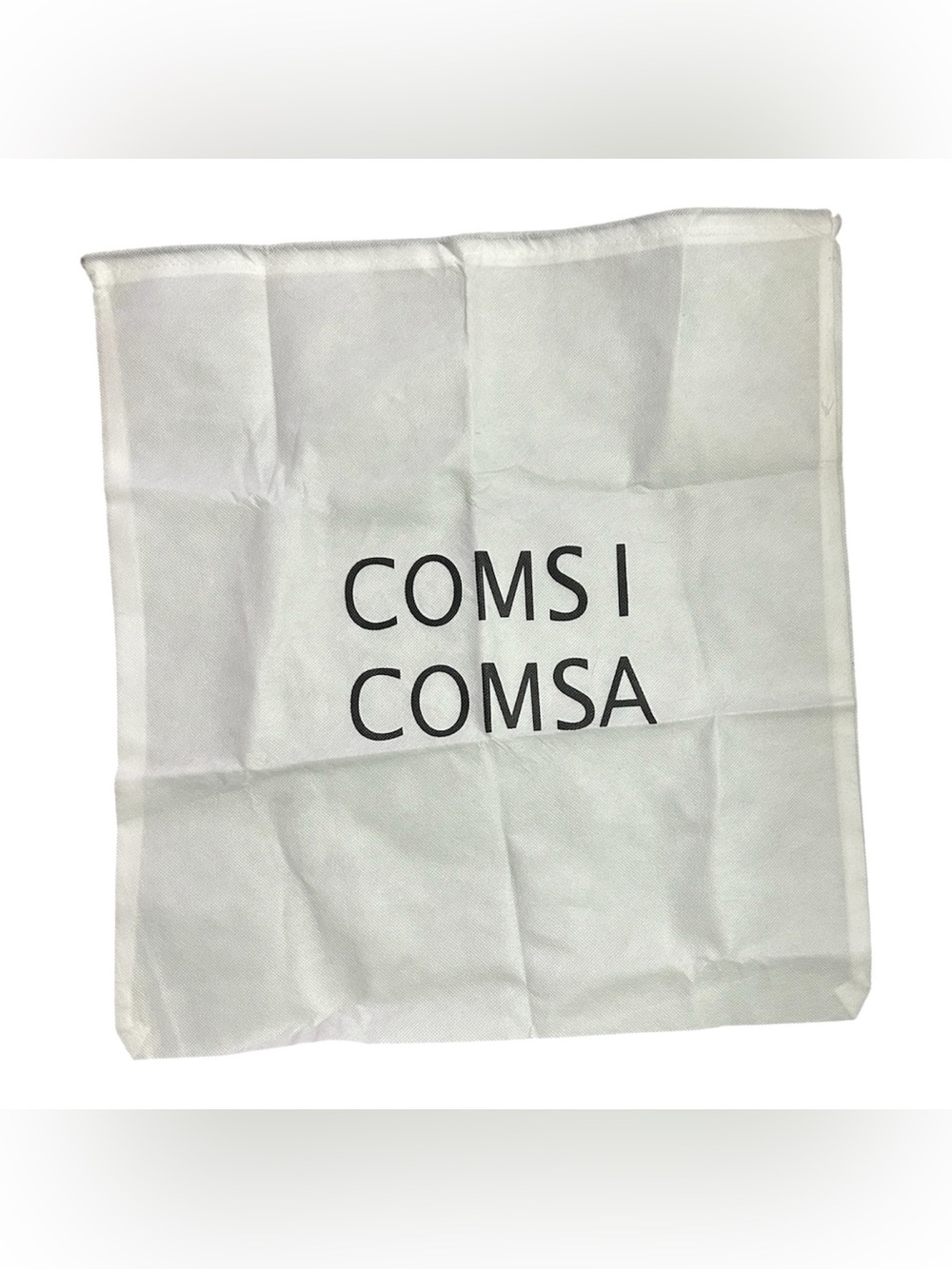 White Comsi Comsa Drawstring Dust Bag